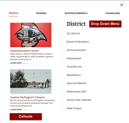 expanded menu screenshot